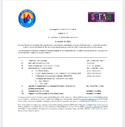 LSLC Agenda