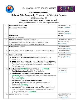 ssc agenda