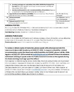 SSC agenda