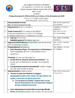 agenda