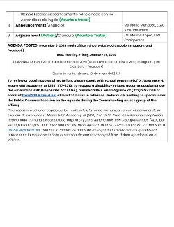 agenda