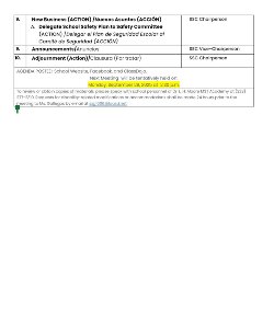 agenda