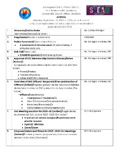 agenda