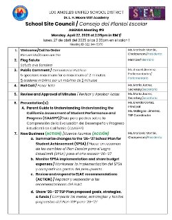 agenda 1