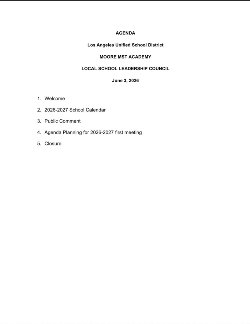 agenda