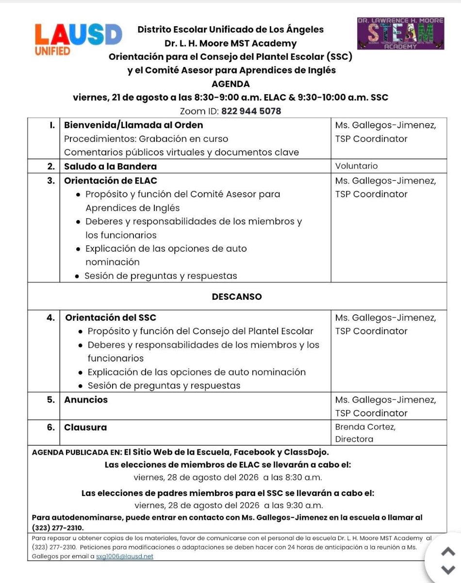 agenda